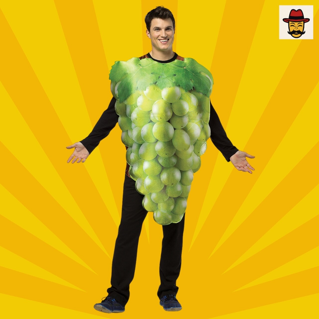Green Grapes Costume Funny Fruit Tunic One Pieces Halloween Party Outfit